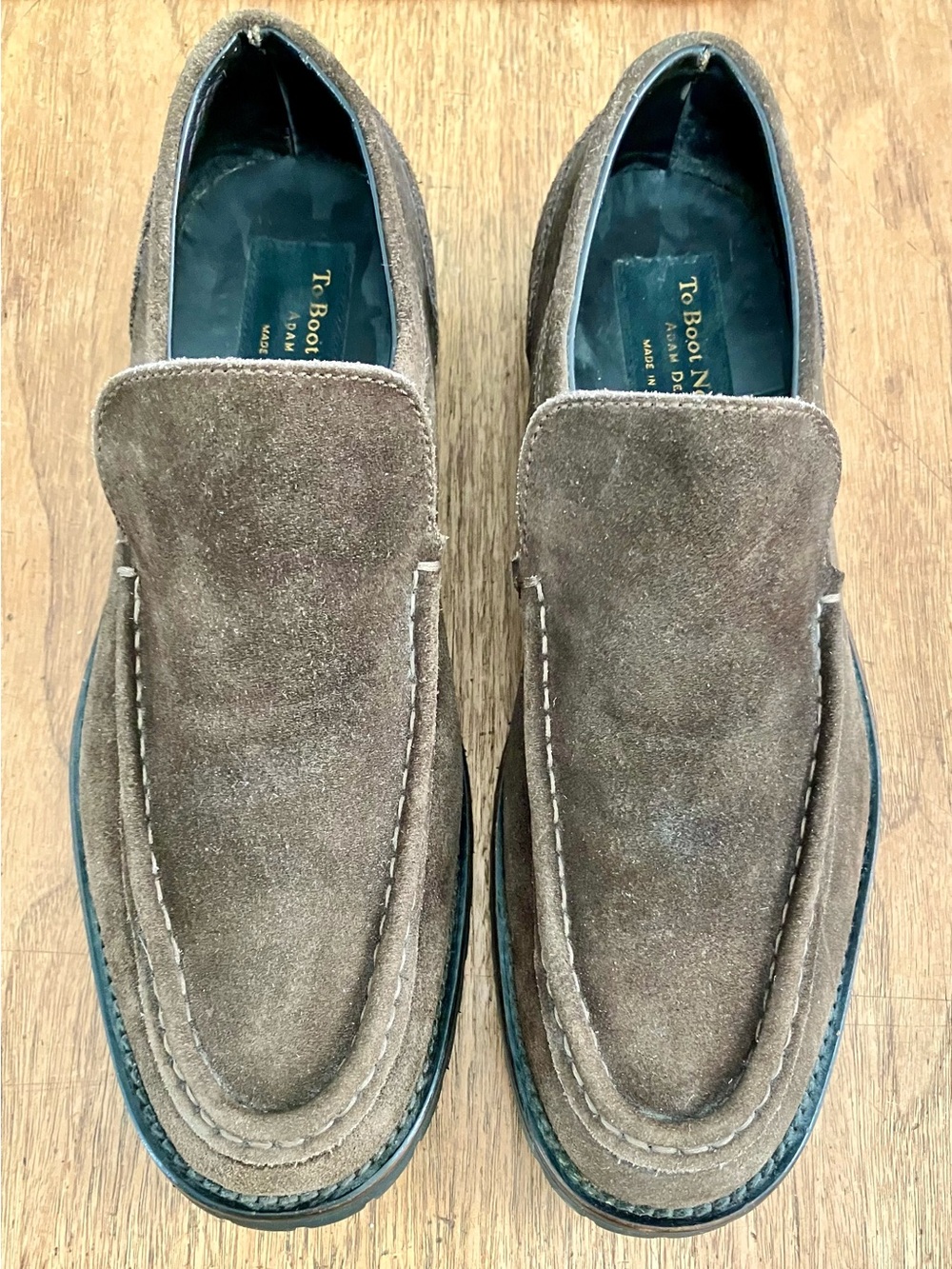 Men’s Brown Suede Slip On Loafers by To Boot NewYork